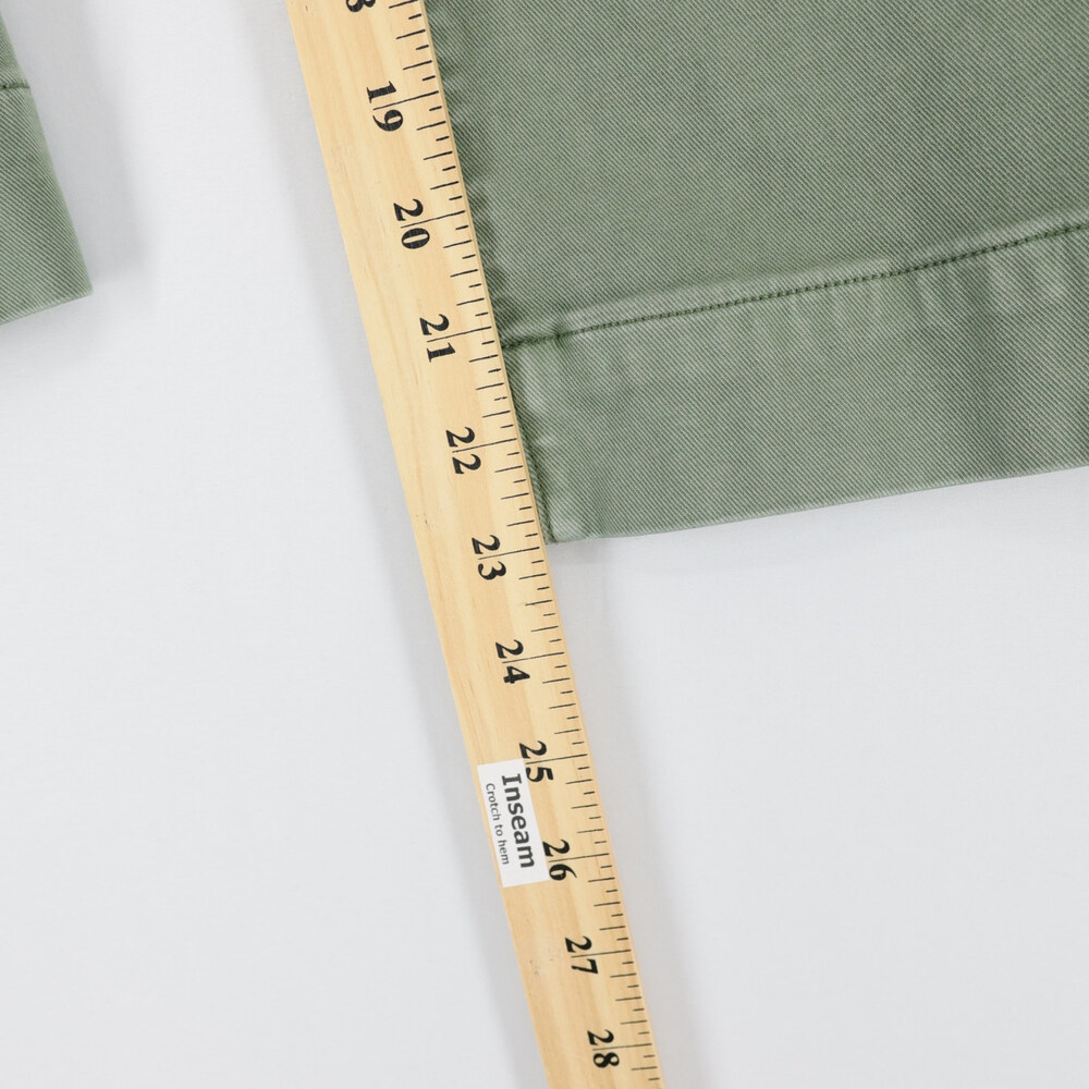 Spanx Stretch Twill Pants Womens S  Petite Green Cropped Wide Leg High Rise - Picture 7 of 11